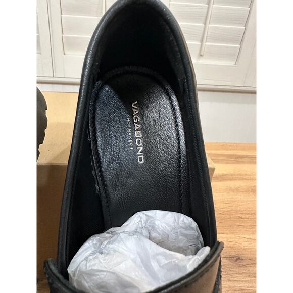 Vagabond Kenova Penny Loafers Black Leather Size 9 US 39 EU NWOB Preppy Chunky - Picture 13 of 13